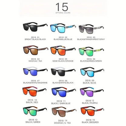 DUBERY 518 Polarized Sunglasses – UV400 Protection, 15 Color Options for Men & Women