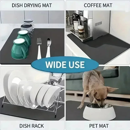 BrewGuard™ — Quick-Dry Heat-Resistant Coffee Station Mat