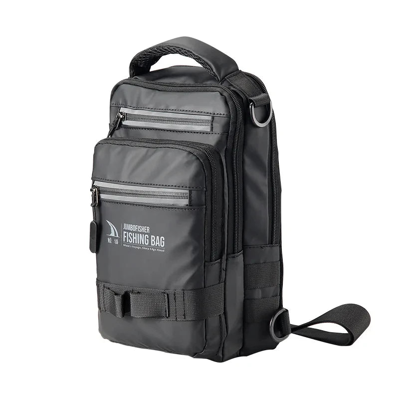 ProTrek™ Tactical Fishing Gear Bag – Lightweight Waterproof Multi-Compartment Backpack for Outdoor Anglers