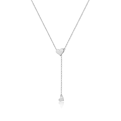 ANDYWEN 925 Sterling Silver Heart Pendant | Gold Adjustable Chain Choker