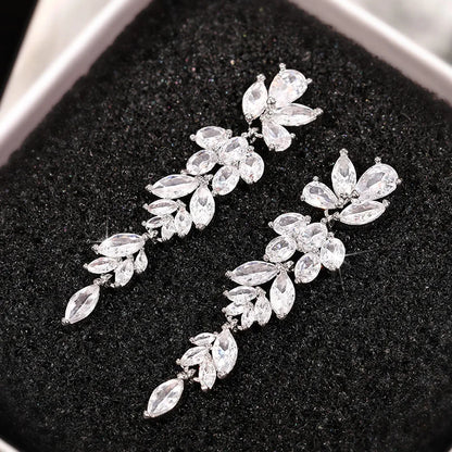 Huitan™ Dazzling CZ Stud Earrings – Glamorous Sparkle for Parties & Everyday Elegance