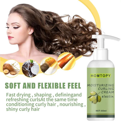 CurlCrafters™ Natural Curl Cream – Frizz-Free Moisture & Definition for Curly Hair