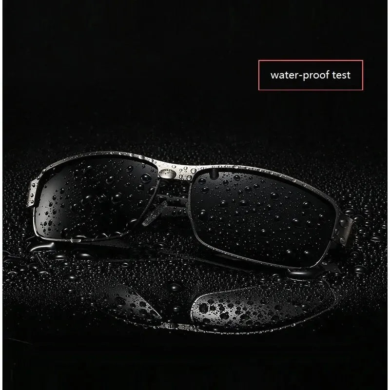 LuxDrive™ Classic Polarized Sunglasses – Vintage Metal Frame UV400 Eyewear for Men