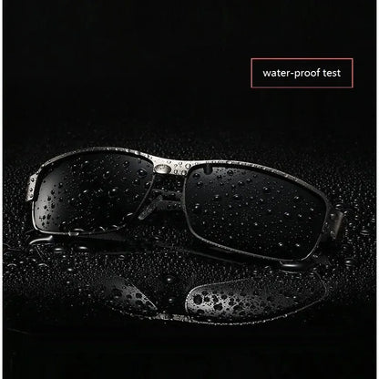 LuxDrive™ Classic Polarized Sunglasses – Vintage Metal Frame UV400 Eyewear for Men