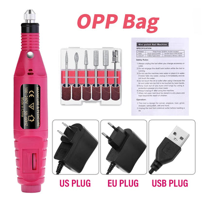 LULAA ProFile™ — Portable Electric Nail Drill Set for Manicure & Pedicure