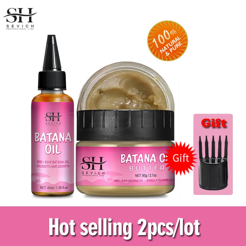 BatanaGlow™ 100% Pure Batana Oil Hair Butter – Restore Growth & Repair Bald Spots Naturally