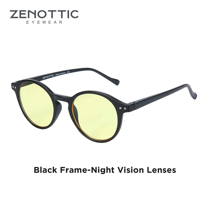 ZENOTTIC™ Retro Polarized Sunglasses – Unisex Small Round Vintage Frame UV400 Goggles (2023–2024 Edition)