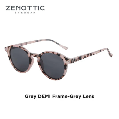 ZENOTTIC™ Retro Polarized Sunglasses – Unisex Small Round Vintage Frame UV400 Goggles (2023–2024 Edition)