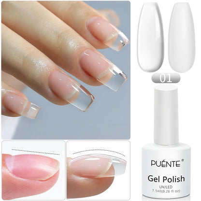 15ML HEMA-Free Base & Top Coat Set – Crystal Glossy & Velvet Matte Finish for Sensitive Nails | Soak-Off UV/LED Gel Varnish