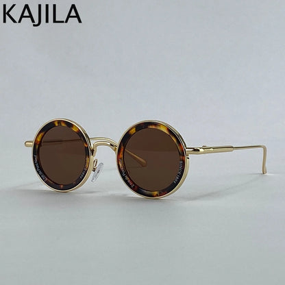 Small Frame Steampunk Round Sunglasses – 2025 Retro Punk Eyewear for Men | Classic Driving UV400 Luxury Brand Shades