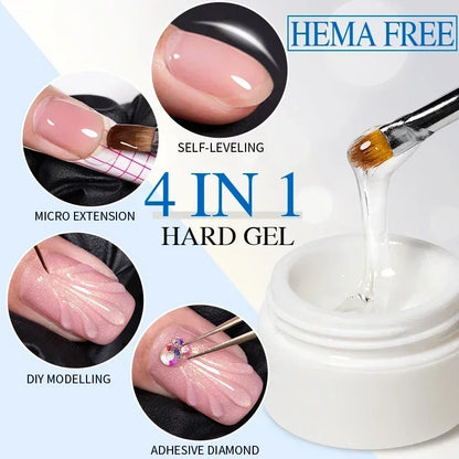 15ML HEMA-Free Base & Top Coat Set – Crystal Glossy & Velvet Matte Finish for Sensitive Nails | Soak-Off UV/LED Gel Varnish