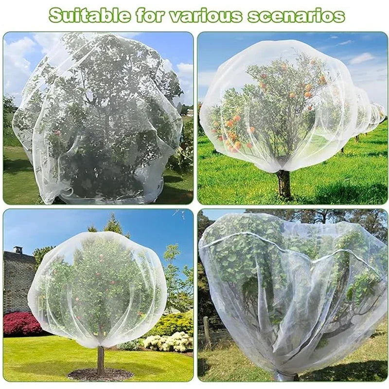 HarvestGuard™ — Large Zip-Up Fruit Tree Net with Insect & Bird Barrier