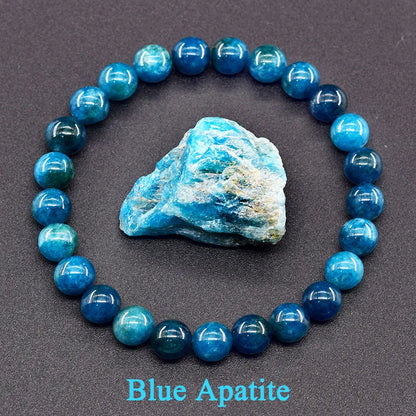 Indian Agate Natural Stone Bead Bracelet – Colorful Crystal Healing Strand for Women | Energy, Balance & Yoga Gift Jewelry
