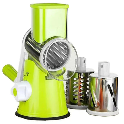 3-in-1 Manual Vegetable Cutter & Cheese Slicer | Multi-Purpose Kitchen Chopper & Shredder