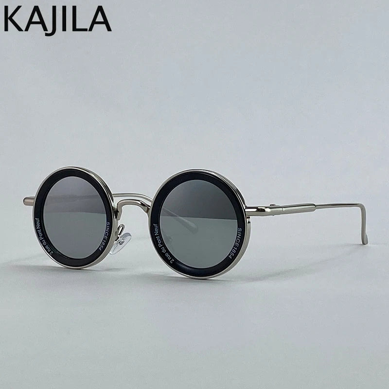 Small Frame Steampunk Round Sunglasses – 2025 Retro Punk Eyewear for Men | Classic Driving UV400 Luxury Brand Shades