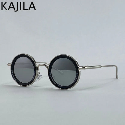 Small Frame Steampunk Round Sunglasses – 2025 Retro Punk Eyewear for Men | Classic Driving UV400 Luxury Brand Shades