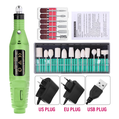 LULAA ProFile™ — Portable Electric Nail Drill Set for Manicure & Pedicure