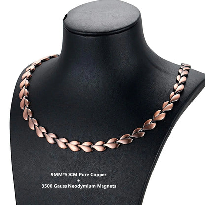 ARADOO Magnetic Copper Necklace – Stylish Pain Relief & Wellness Jewelry for Men & Women