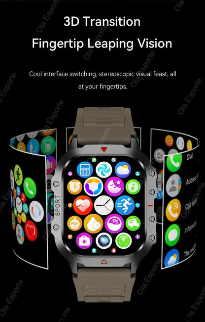 TactiTrack™ Outdoor GPS Smartwatch – Rugged Smart Gear for Men