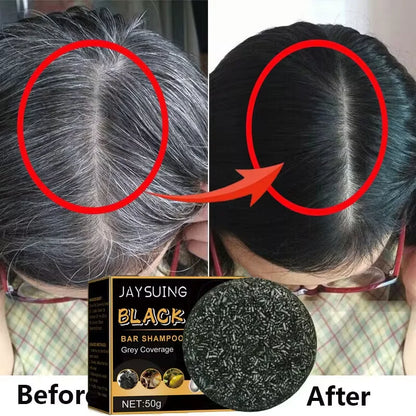 ReBlack™ Magic Hair Darkening Shampoo Bar – Natural Gray Coverage for Hair & Beard