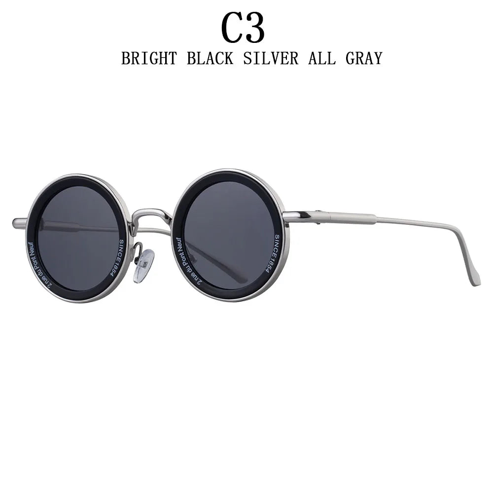 Here’s a complete Shopify product listing for your Round Steampunk Sunglasses, optimized to attract both men and women with a bold retro style: