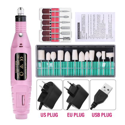 LULAA ProFile™ — Portable Electric Nail Drill Set for Manicure & Pedicure