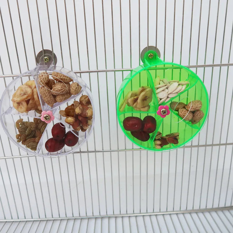 SpinFeast™ Rotating Parrot Foraging Toy – Interactive Cage Feeder