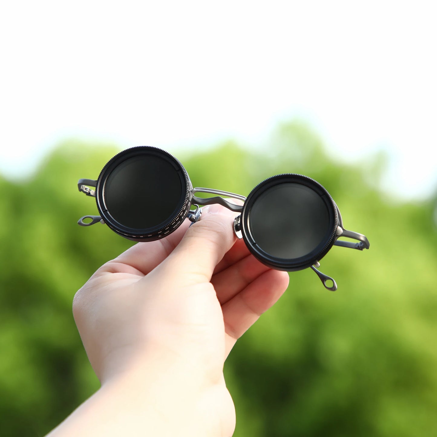 Custom Magnetic Clip-On ND9 Adjustable Dimming Sunglasses – For Myopia Glasses | Anti-Glare, Polarized, UV400 Protection