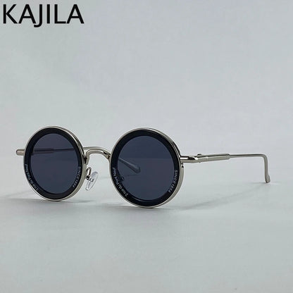 Small Frame Steampunk Round Sunglasses – 2025 Retro Punk Eyewear for Men | Classic Driving UV400 Luxury Brand Shades