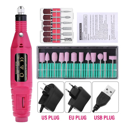 LULAA ProFile™ — Portable Electric Nail Drill Set for Manicure & Pedicure