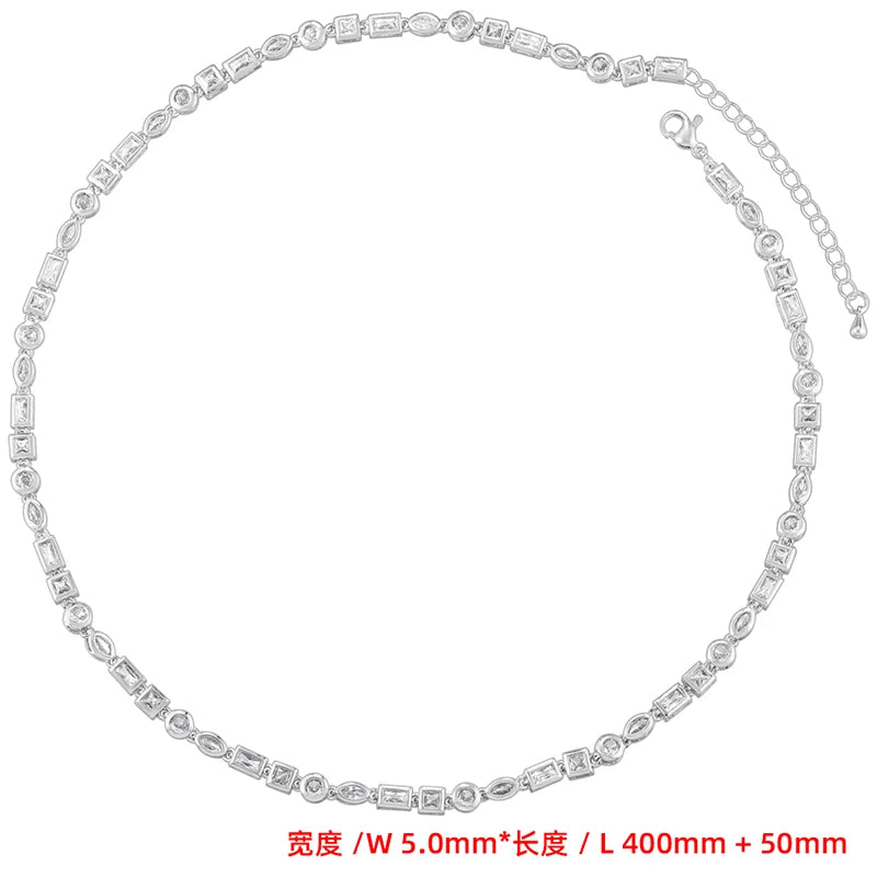 ZHUKOU Candy Cubic Zirconia Necklace – Couples Edition | VL242