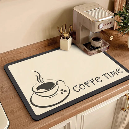 BrewGuard™ — Quick-Dry Heat-Resistant Coffee Station Mat