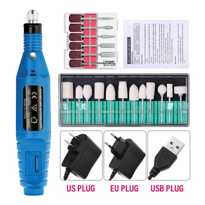 LULAA ProFile™ — Portable Electric Nail Drill Set for Manicure & Pedicure