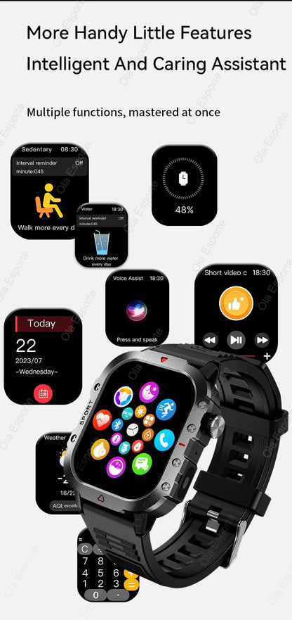 TactiTrack™ Outdoor GPS Smartwatch – Rugged Smart Gear for Men