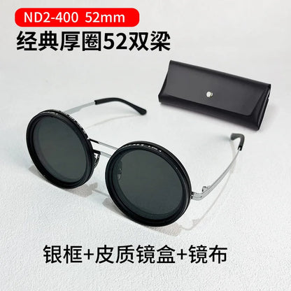 ND2–400 Adjustable Dimming Polarized Fishing Sunglasses – 9-Level UV400 ND Filter with Case Set