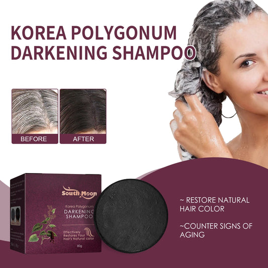 Polygonum Black Restore™ Shampoo Bar – Herbal Anti-Hair Loss & Dandruff Control Soap with Root Strengthening Formula