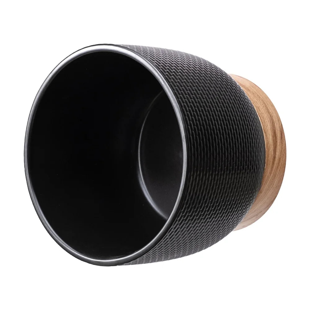 CeramiWeave™ 8-Inch Woven Ceramic Planter – Modern Indoor/Outdoor Pot with Drainage