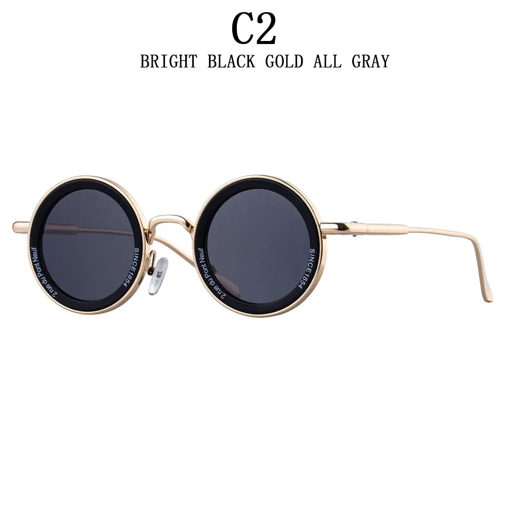 Here’s a complete Shopify product listing for your Round Steampunk Sunglasses, optimized to attract both men and women with a bold retro style: