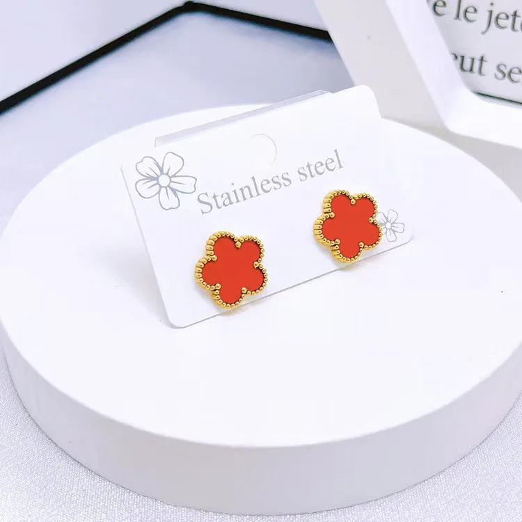 BloomFlip™ Reversible 5-Petal Flower Jewelry Set – Stainless Steel Necklace, Bracelet & Earrings (2-in-1 Wear)