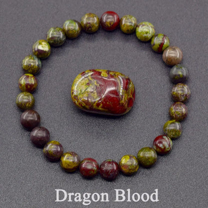 Indian Agate Natural Stone Bead Bracelet – Colorful Crystal Healing Strand for Women | Energy, Balance & Yoga Gift Jewelry