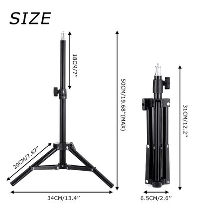 GlowBeam Studio™ — LED Ring Light with Tripod & Remote