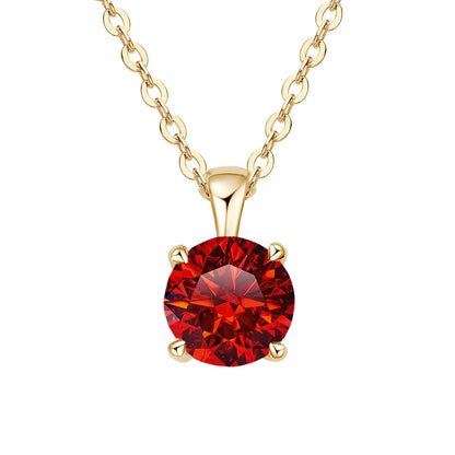 JoyceJelly™ 1ct Moissanite Pendant Necklace | Classic 4-Prong Luxury Fine Jewelry