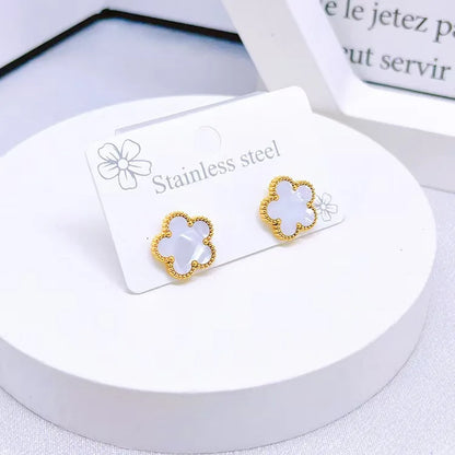 BloomFlip™ Reversible 5-Petal Flower Jewelry Set – Stainless Steel Necklace, Bracelet & Earrings (2-in-1 Wear)