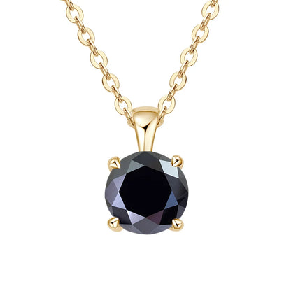 JoyceJelly™ 1ct Moissanite Pendant Necklace | Classic 4-Prong Luxury Fine Jewelry