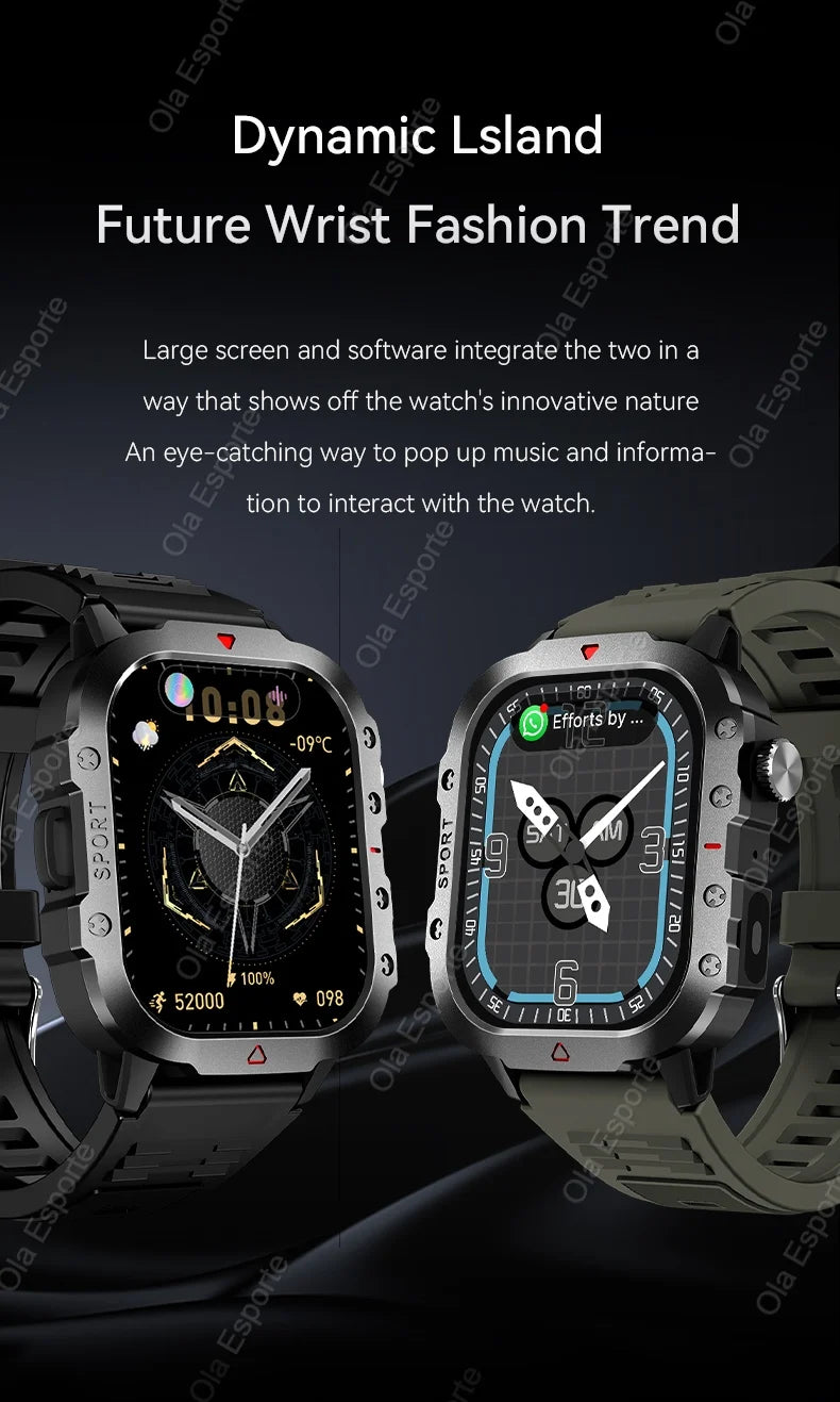 TactiTrack™ Outdoor GPS Smartwatch – Rugged Smart Gear for Men