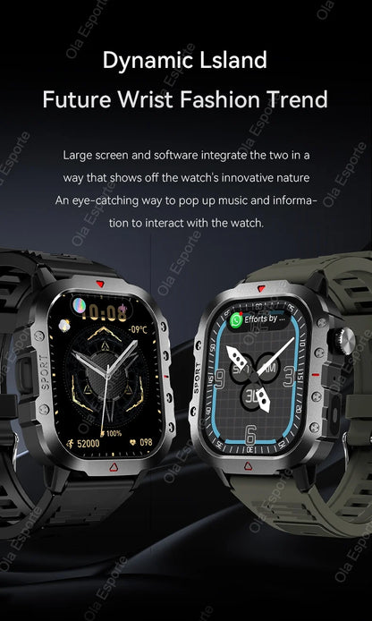 TactiTrack™ Outdoor GPS Smartwatch – Rugged Smart Gear for Men