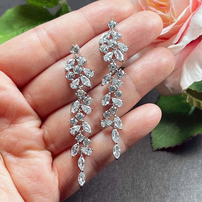 Huitan™ Dazzling CZ Stud Earrings – Glamorous Sparkle for Parties & Everyday Elegance