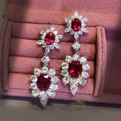 Huitan™ Dazzling CZ Stud Earrings – Glamorous Sparkle for Parties & Everyday Elegance