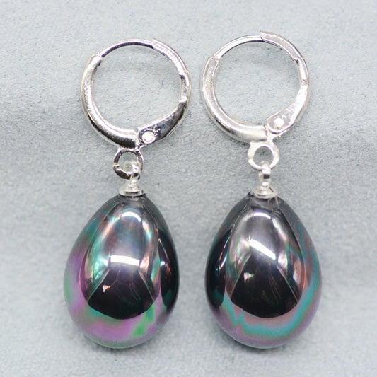 Stunning Sea Shell Pearl Earrings – 12x16mm AAA Grade | Elegant Gift for Girls & Women