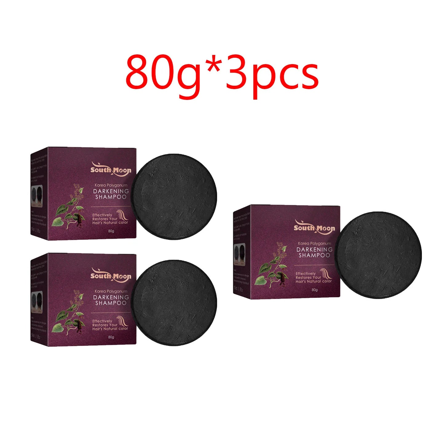 Polygonum Black Restore™ Shampoo Bar – Herbal Anti-Hair Loss & Dandruff Control Soap with Root Strengthening Formula